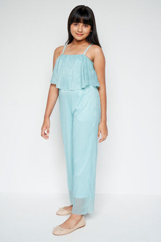 Pretty Pleats Jumpsuit, Turquoise, image 1
